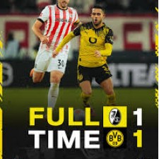 Le Borussia Dortmund joue à 10 et concède le nul